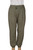 Sage Enzyme Wash Cotton Twill Joggers with Drawstring Waist 'Casual Sage'