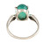 Green Onyx Cabochon Single Stone Ring 'Vernal Pool'