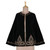 Black Velvet Embroidered Zip-Front Jacket 'Midnight Glamour'