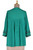 Embroidered Green Viscose Tunic 'Viridian Beauty'