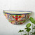Half Round Talavera Style Ceramic Wall Planter 'Colorful Garden'