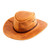 Golden Tan Men's Leather Hat 'Cattleman Ranger'