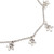 Sterling Silver Floral Charm Anklet from Bali 'Glimmering Flowers'