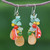 Multi-gemstone Dangle Earrings on Sterling Silver Hooks 'Candy Mood'