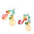 Multi-gemstone Dangle Earrings on Sterling Silver Hooks 'Candy Mood'