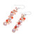 Cultured Freshwater Pearl Quartz Chalcedony Dangle Earrings 'Bellini Bubbles'