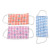 3 Cotton Pastel Print Pleated 2-Layer Face Masks 'Playful Pastels'