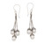 Sterling Silver and Freshwater Pearl Dangle Earrings 'Manifest Destiny'