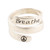 Sterling Silver Wrap Ring with Breathe Inscription 'Breathe in Peace'