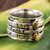 Sterling Silver Meditation Spinner Ring Love Faith Hope 'Spiritual Gifts'