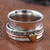 Sterling Silver Meditation Ring Follow Your Heart 'Message from the Heart'