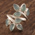 Artisan Crafted Chalcedony Cocktail Ring 'Leafy Glory'