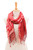 Pair of Cotton Scarves in Shades of Pink 'Warmth of Love'