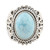 Genuine Larimar Cocktail Ring 'Quiet Sea'