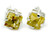 Sparkling Citrine Stud Earrings from India 'Golden Charm'