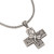 Oxidized Sterling Silver Petite Cross Pendant Necklace 'Petite Cross'