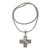 Oxidized Sterling Silver Petite Cross Pendant Necklace 'Petite Cross'