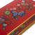Red Butterfly-Themed Reverse-Painted Glass Box 'Butterflies on Scarlet'