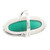 Oval Cabochon of Green Onyx Cocktail Ring 'Crowned in Glory in Green'