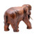 Hand Carved Raintree Wood Elephant Statuette 'Gentle Elephant'