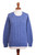Heather Blue Baby Alpaca Blend Sweater 'Distinction in Blue'
