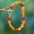 Carnelian beaded bracelet 'Sunset Forest'