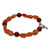 Carnelian beaded bracelet 'Sunset Forest'