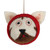 Set of 5 Wool Felt Cat Ornaments 'Meow-y Christmas'