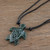 Hand Carved Jade turtle Necklace 'Marine Turtle'