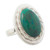 Natural Chrysocolla and Sterling Silver Ring 'Cachet'