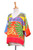 Tropical Patterned Cotton Batik Blouse from Thailand 'Beach Party'