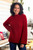 Plush and Warm Red Alpaca Blend Boucle Sweater 'Sumptuous Warmth in Red'