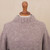 Light Mauve Alpaca Blend Boucle Sweater 'Sumptuous Warmth in Mauve'