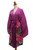 Hand-Painted Lotus Flower Rayon Robe 'Pink Lotus'