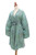 Hand-Painted Tie-Dye Rayon Robe 'Green Gardens'