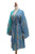 Hand-Stamped Batik Rayon Robe from Bali 'Remembrance'