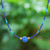 Lapis Lazuli Howlite Beaded Pendant Necklace 'Star of Midnight'