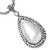 Byzantine Link Hammered Sterling Silver Pendant Necklace 'Dragon Pear'