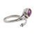 Hand Made Amethyst and Sterling Silver Wrap Ring 'Summer Berries'