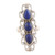 Handmade Lapis Lazuli and Sterling Silver Cocktail Ring 'Triple Threat'
