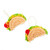 Fun Taco Christmas Ornaments Pair 'Tacos for Christmas'