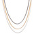 Mixed Finish Sterling and Gold Plated Necklaces Set of 3 'Glamorous Medley'