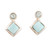 Larimar and Blue Topaz Sterling Silver Drop Earrings 'Harmony in Blue'