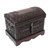 Unique Colonial Wood Leather Jewelry Box 'Colonial Mystique'