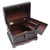 Unique Colonial Wood Leather Jewelry Box 'Colonial Mystique'