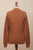 Eco Friendly Cable Knit Open Front Deep Orange Cardigan 'Ginger Cable Classic'