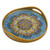 Hand Painted Glass Serving Tray with Mandala Motif 'Creative Mandala'