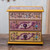 Small Hand Painted Glass Jewelry Chest 'Dawn Splendor'