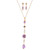 Multi-Gemstone Jewelry Set in 14k Gold Plate 'Moondust'