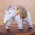 Hand Painted Gilded Porcelain Elephant Figurine 'Aristocratic Elephant'